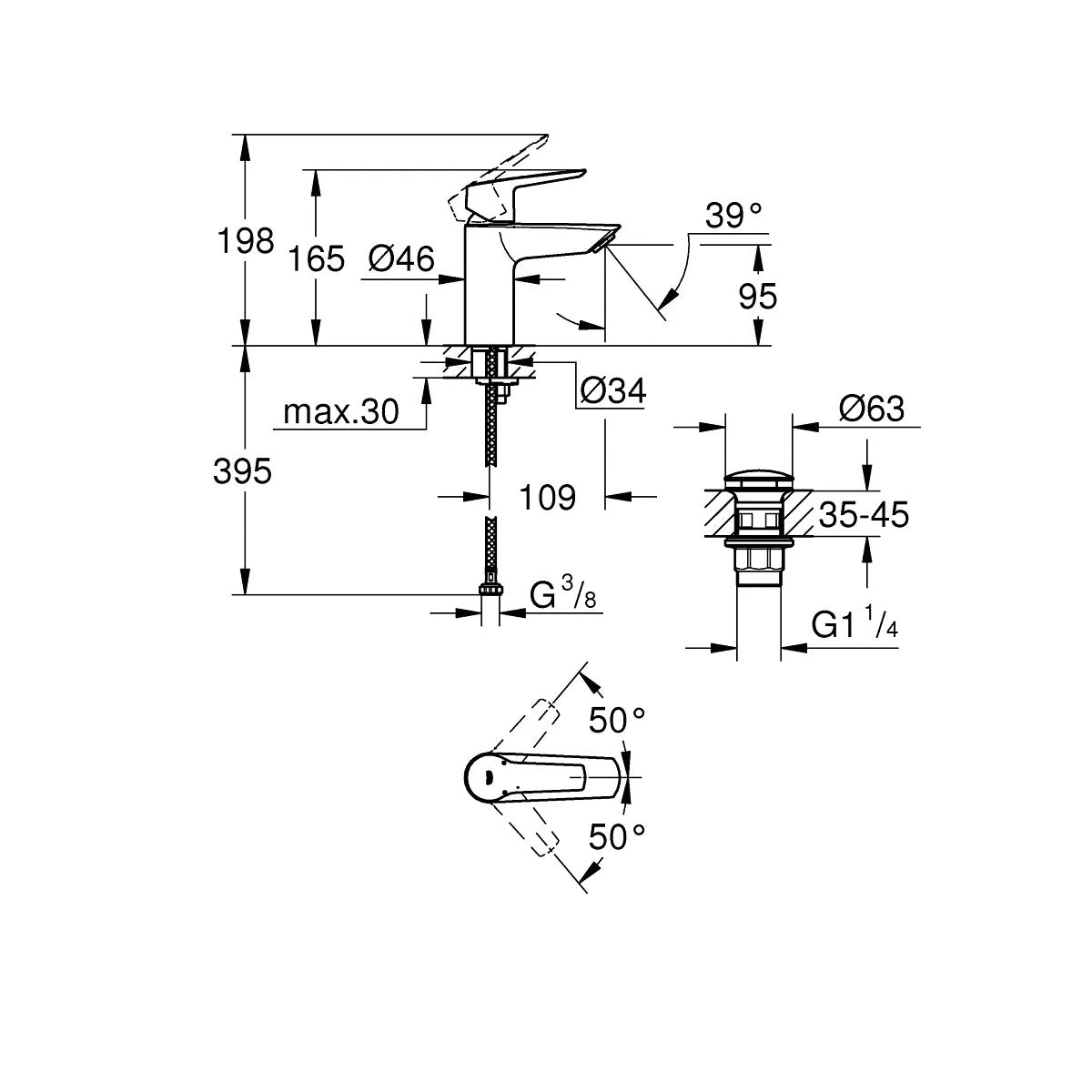 235502432 Grohe Start armatura za umivalnik