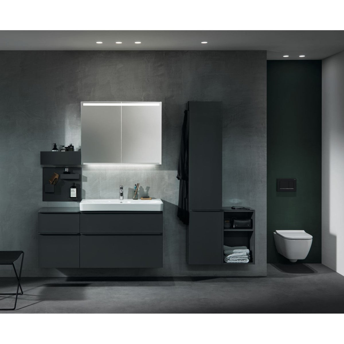 500.360.JK.1 Geberit Smyle Square 36 x 30 cm leva izvedba nizka stranska omarica