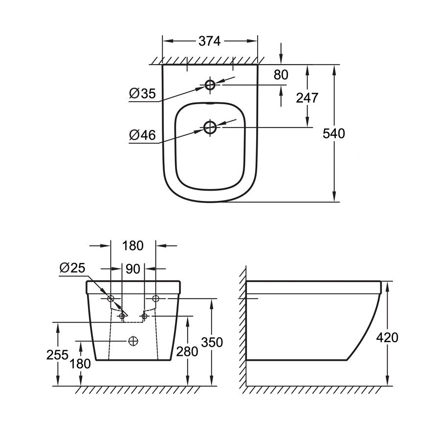 39208000 Grohe Euro Ceramic viseči bide