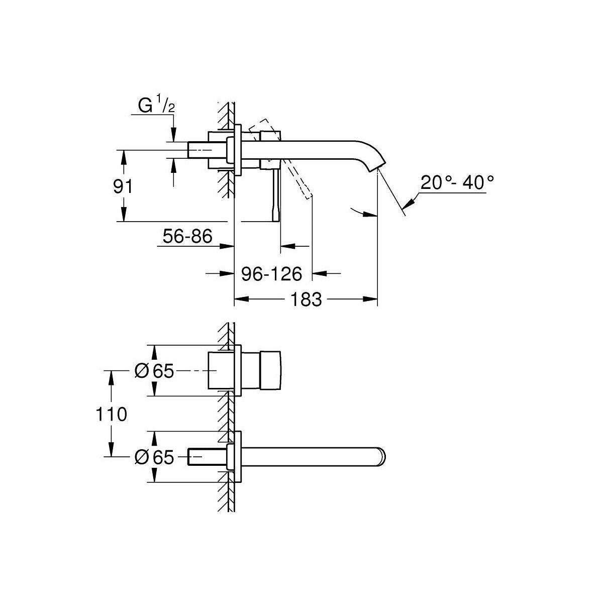 29192KF1 Grohe Essence New podometna armatura za umivalnik