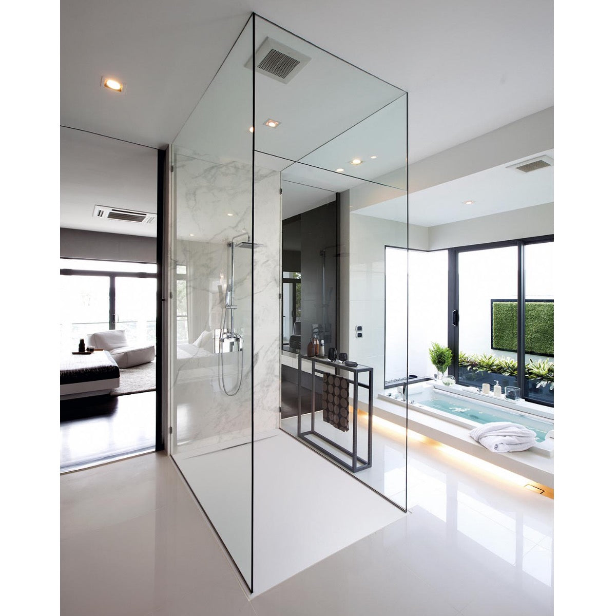 SATFU14090BL SAT Fusion 140 x 90 cm pravokotna tuš kad iz litega marmorja