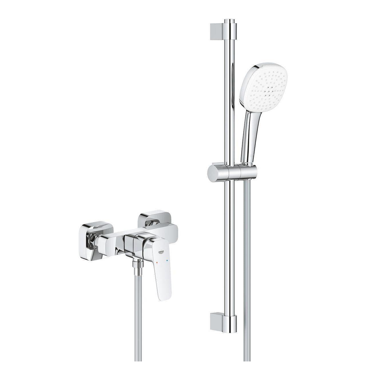 1018250000 GROHE Cubeo stenska armatura za tuš s tuš setom