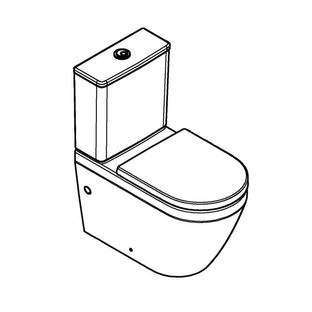 102513SH00 Grohe Euro Ceramic talna brezrobna WC školjka monoblok z WC desko s počasnim zapiranjem