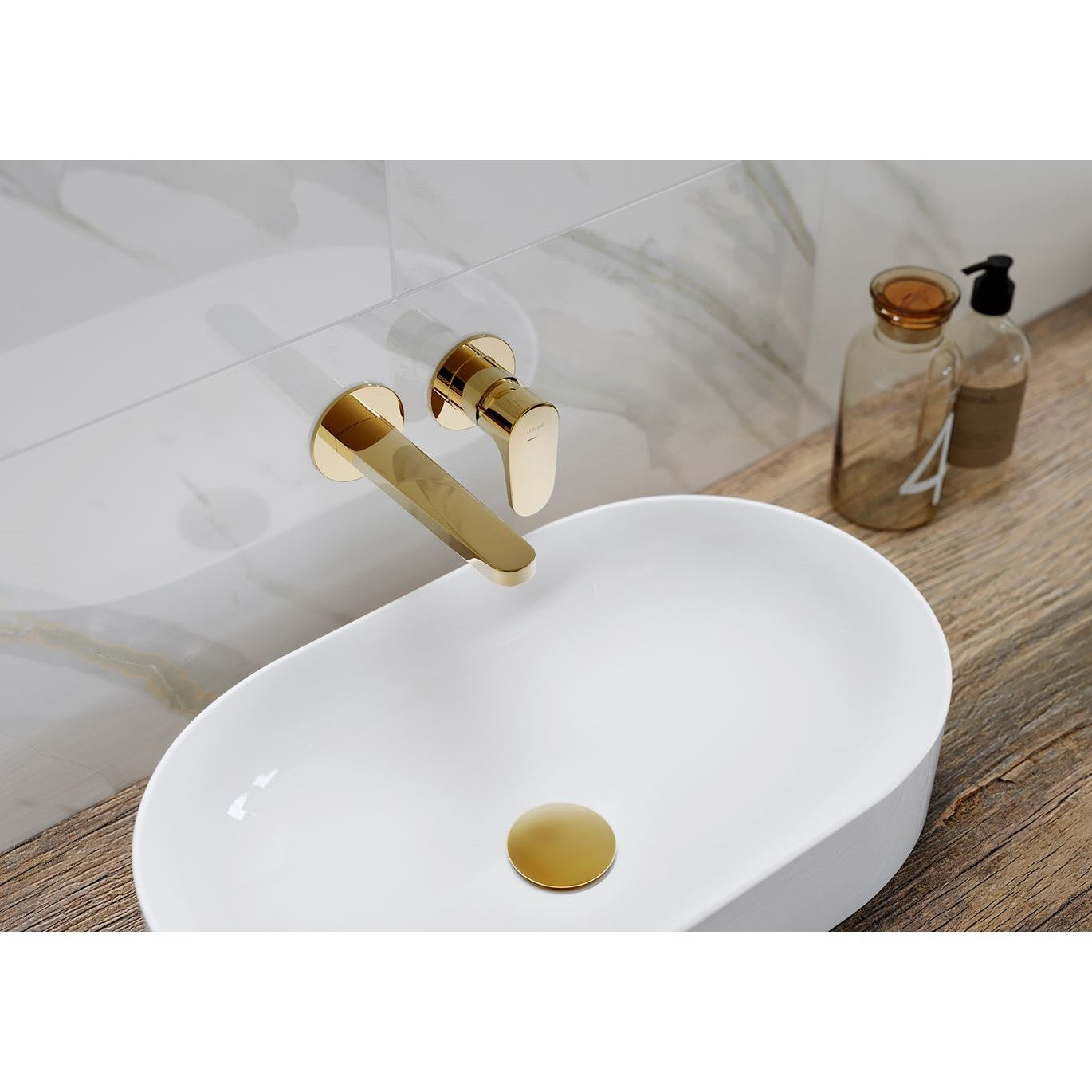 K671-009 Cersanit Inverto 60 x 35 cm ovalni nadpultni keramični umivalnik