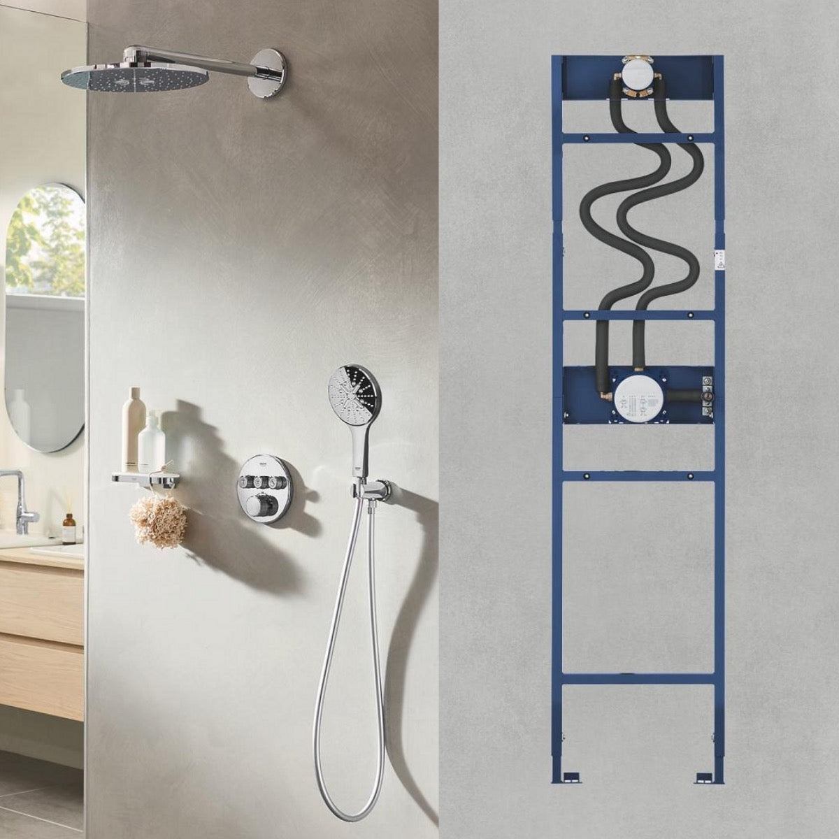 1039949990 GROHE Rapido Shower Frame DUO element za podometno montažo