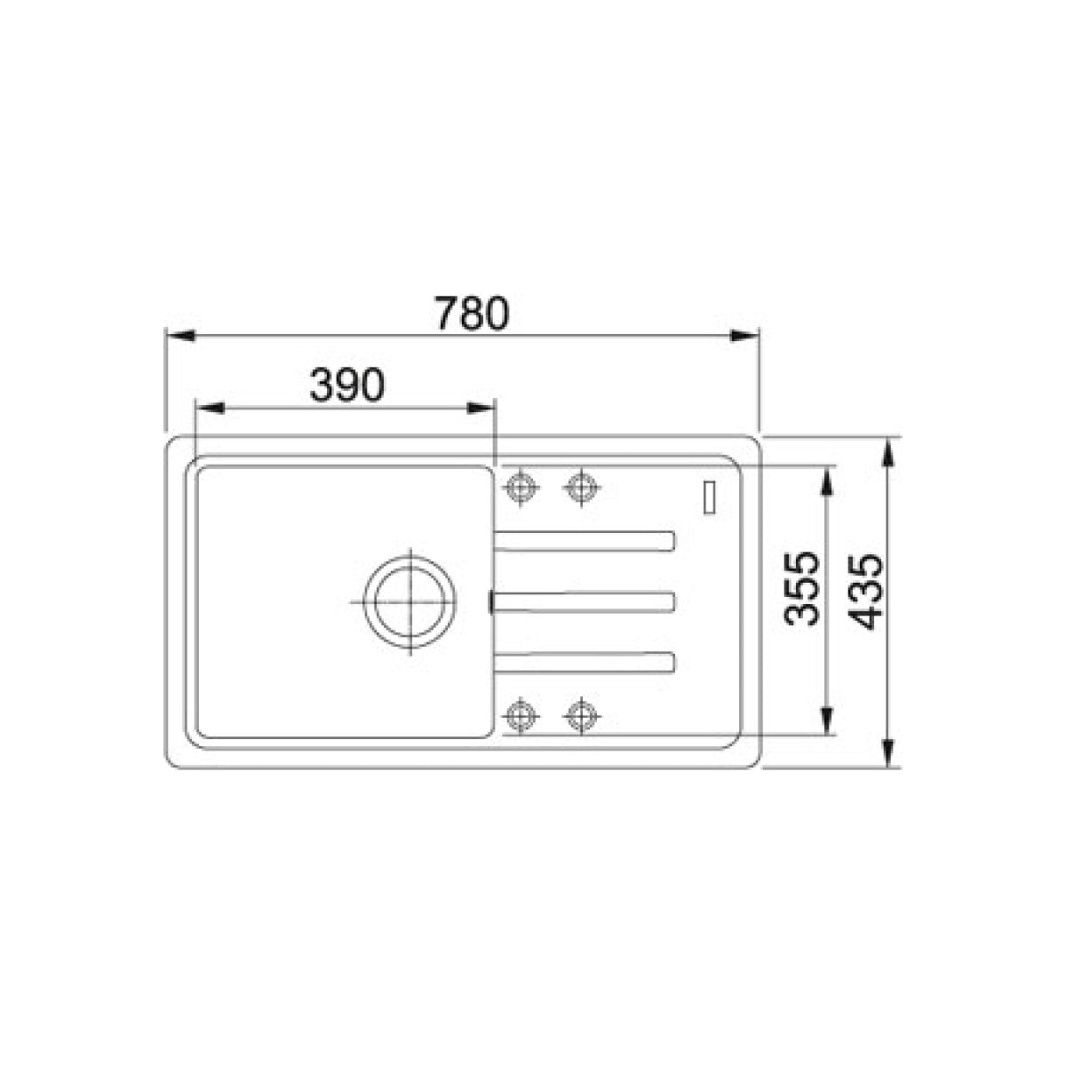 114.0440.907 Franke Malta BSG 611-78/39 pomivalno korito iz umetnega kamna
