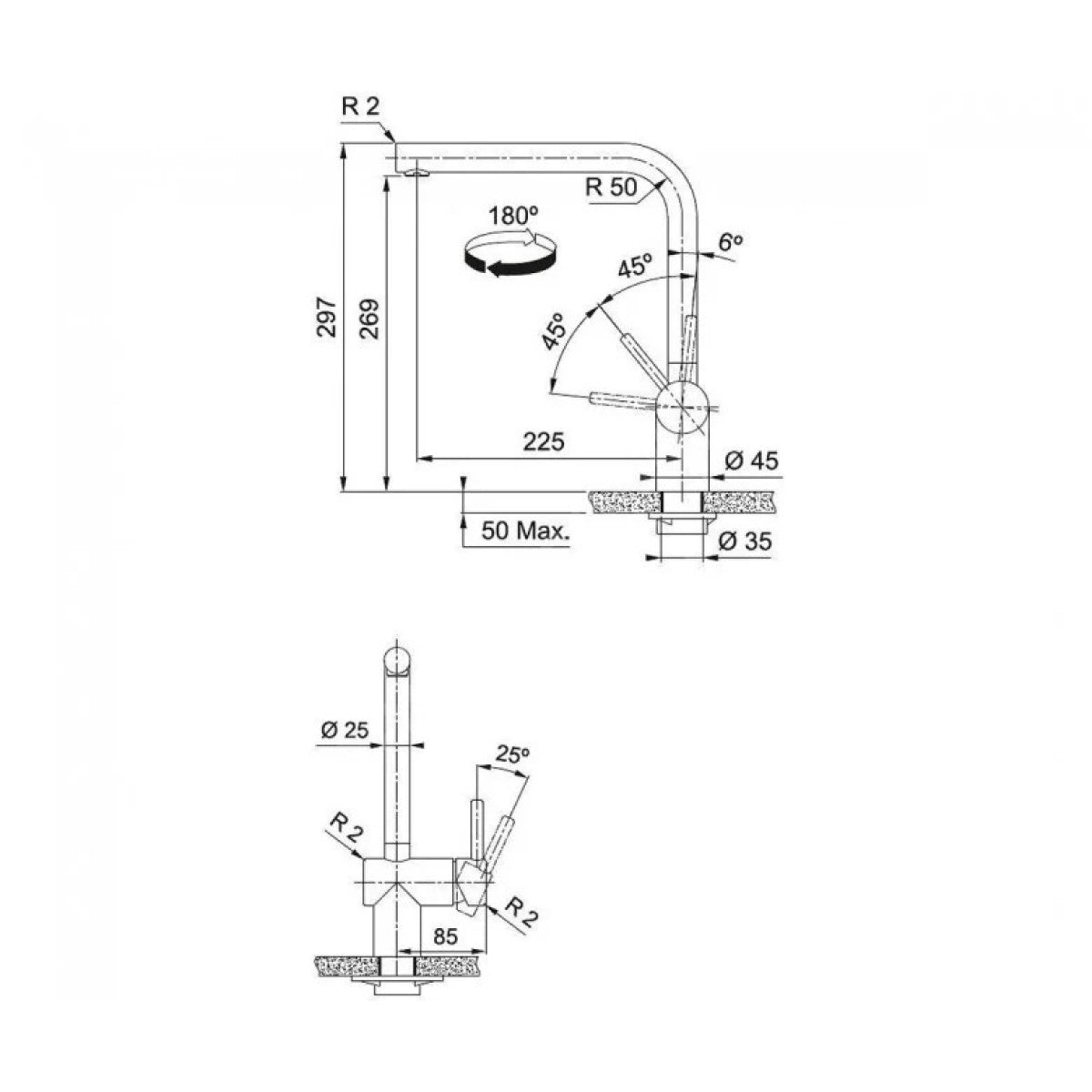 115.0521.435 Franke Atlas Neo FC 3834.501 kuhinjska armatura