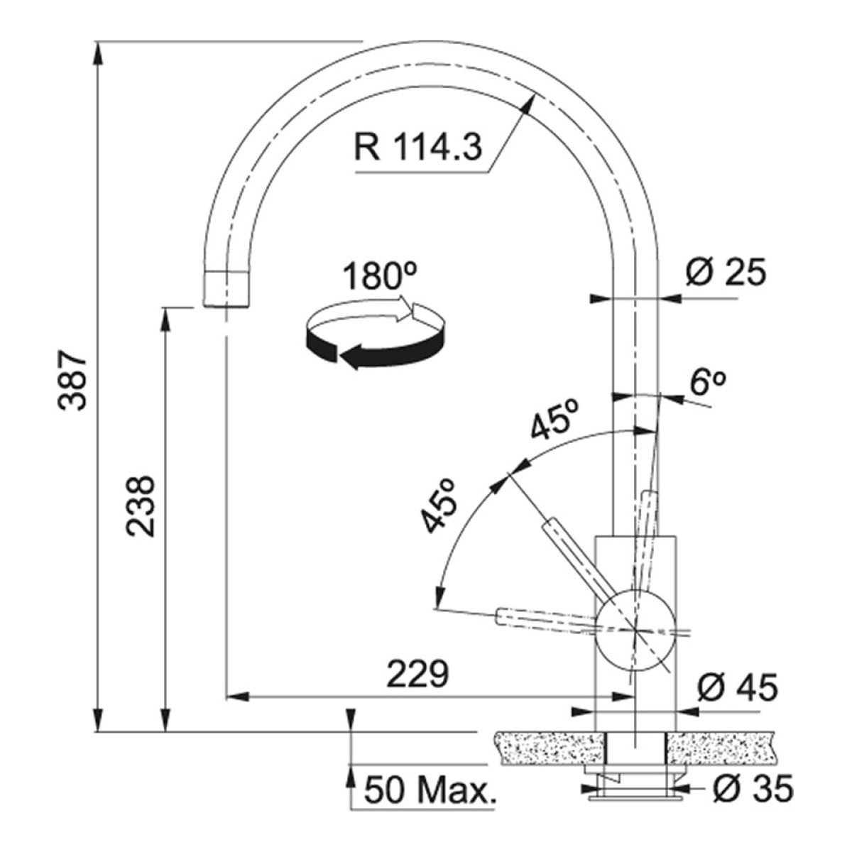 115.0590.044 Franke Eos Neo FC 0044.501 kuhinjska armatura