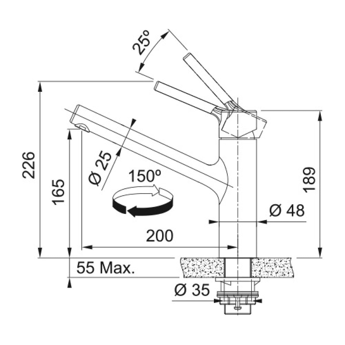 115.0596.320 Franke Taros Neo FC 6320.501 kuhinjska armatura