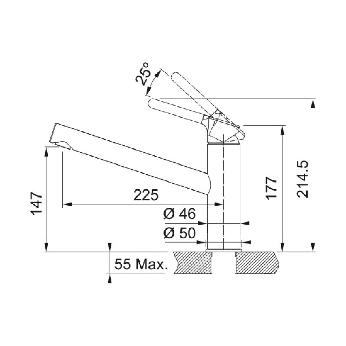 115.0623.056 Franke Orbit FC 3054.071 kuhinjska armatura