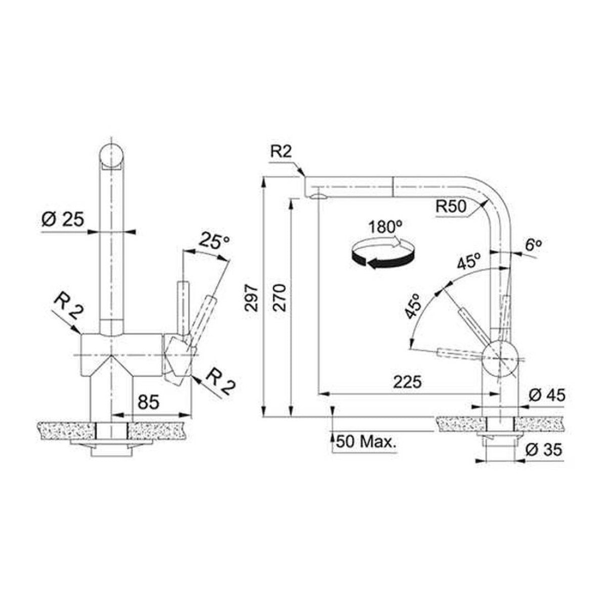 115.0628.208 Franke Atlas Neo FC 3791.505 izvlečna kuhinjska armatura