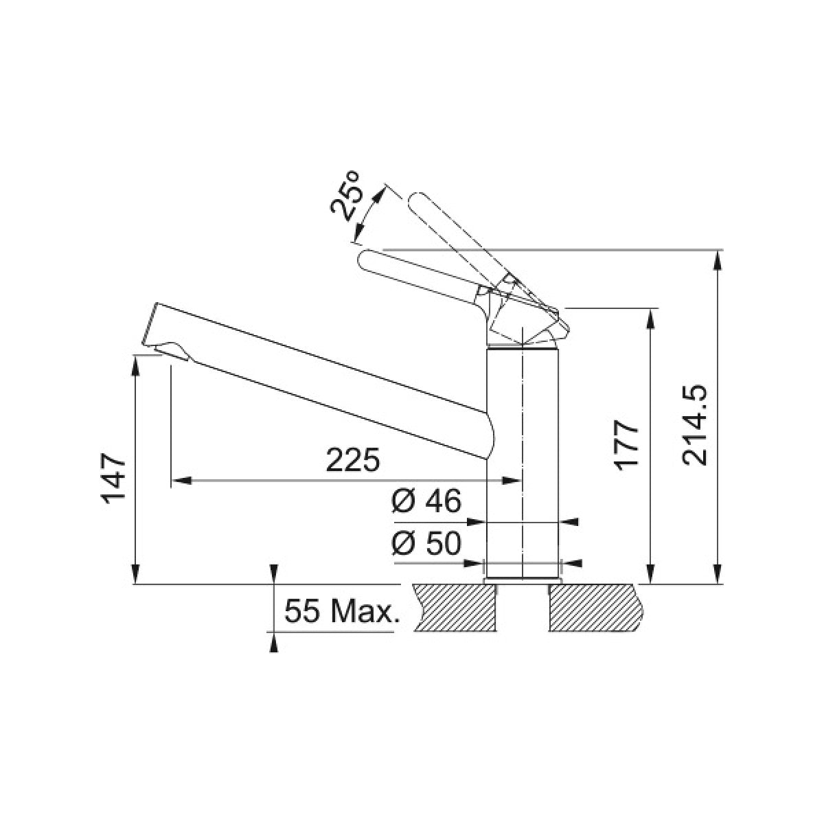 115.0659.964 Franke Orbit FC 3054.901 kuhinjska armatura