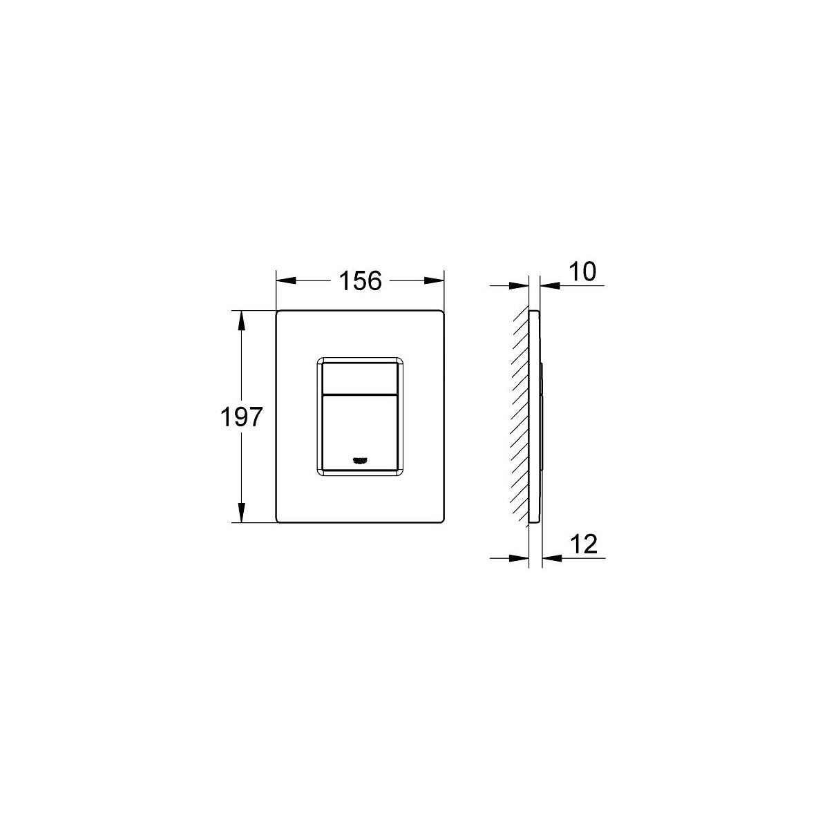 38732GL0 Grohe Skate Cosmopolitan aktivirna tipka