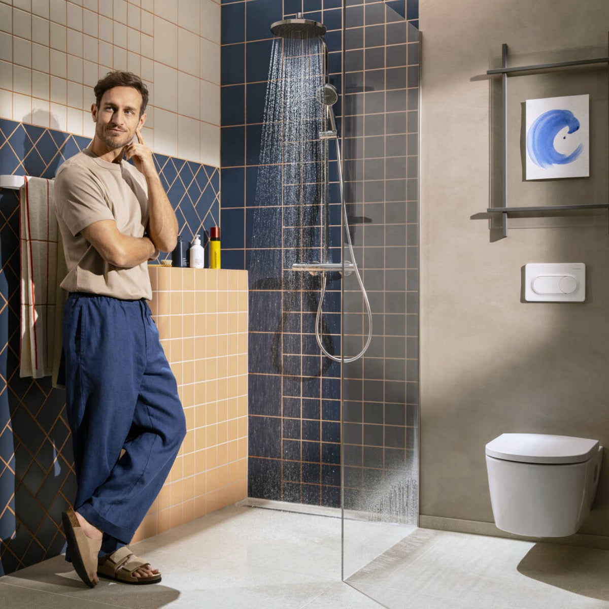 28078000 Hansgrohe Activera S 240 EcoSmart 1jet stenska termostatska armatura s tuš setom
