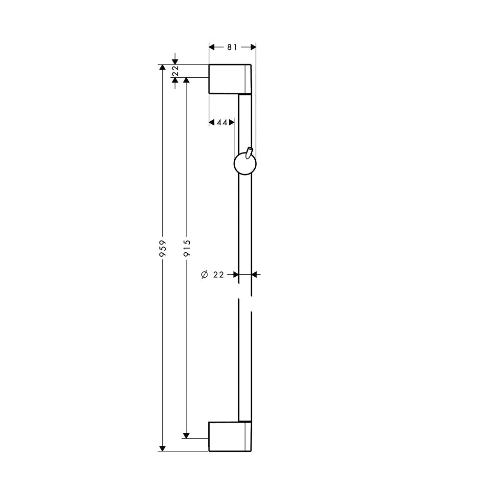 27609000 Hansgrohe Unica pomična tuš konzola 900 mm