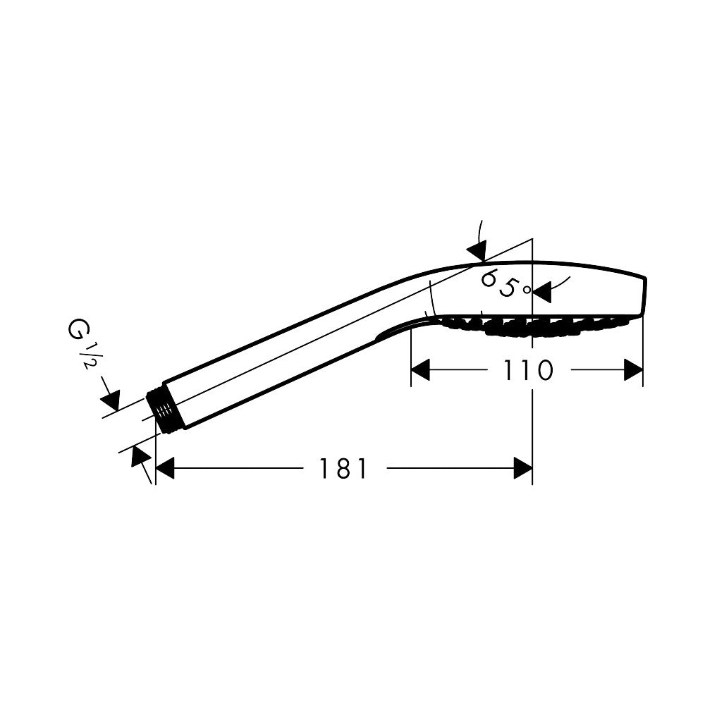 26815990 Hansgrohe Croma E 110 EcoSmart tuš ročka