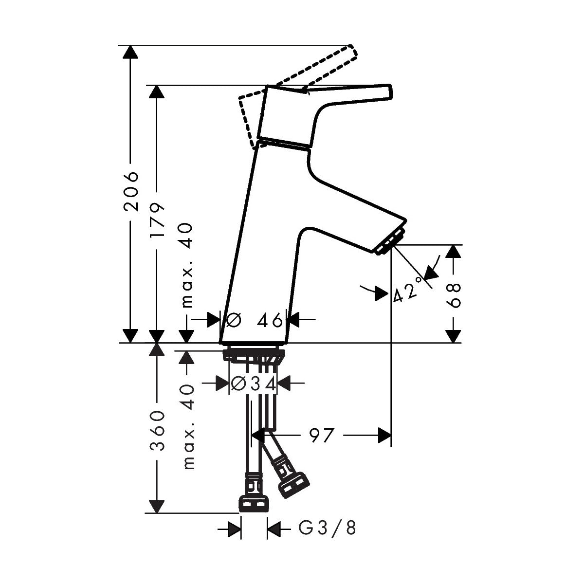 72012000 Hansgrohe Talis S 80 armatura za umivalnik