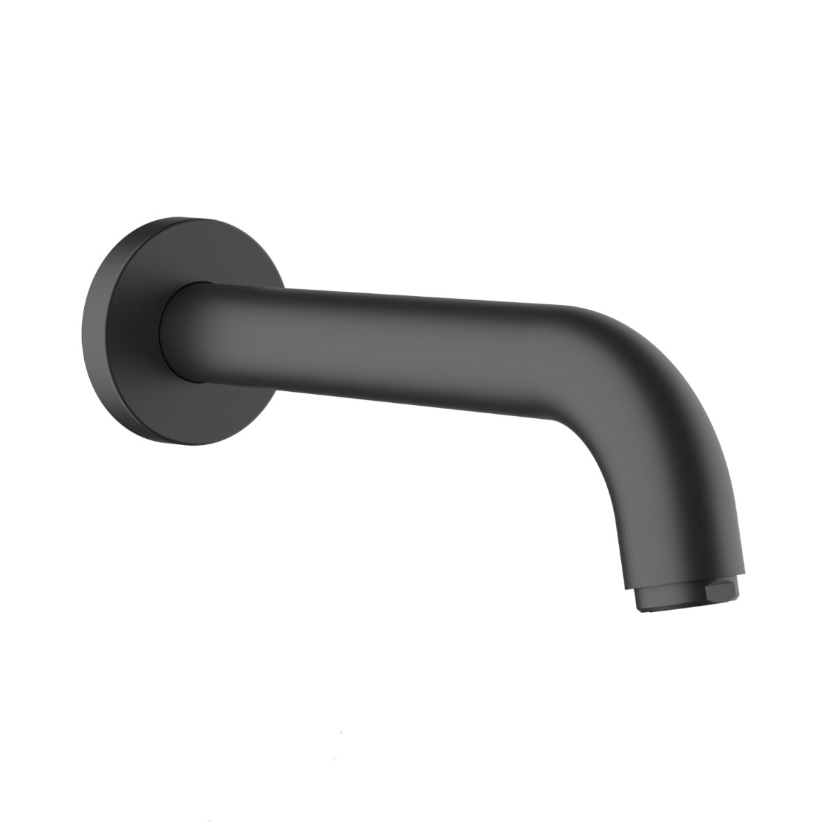 Hansgrohe Vernis Blend stenski izliv za kad, mat črna izlivna cev