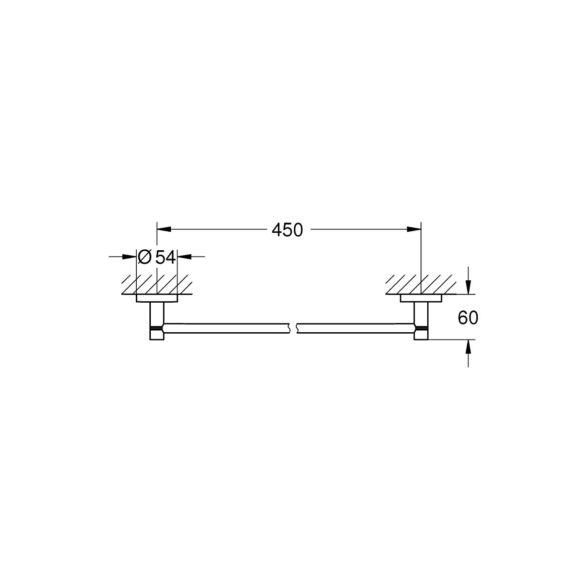 40688DA1 Grohe Essentials držalo za brisače