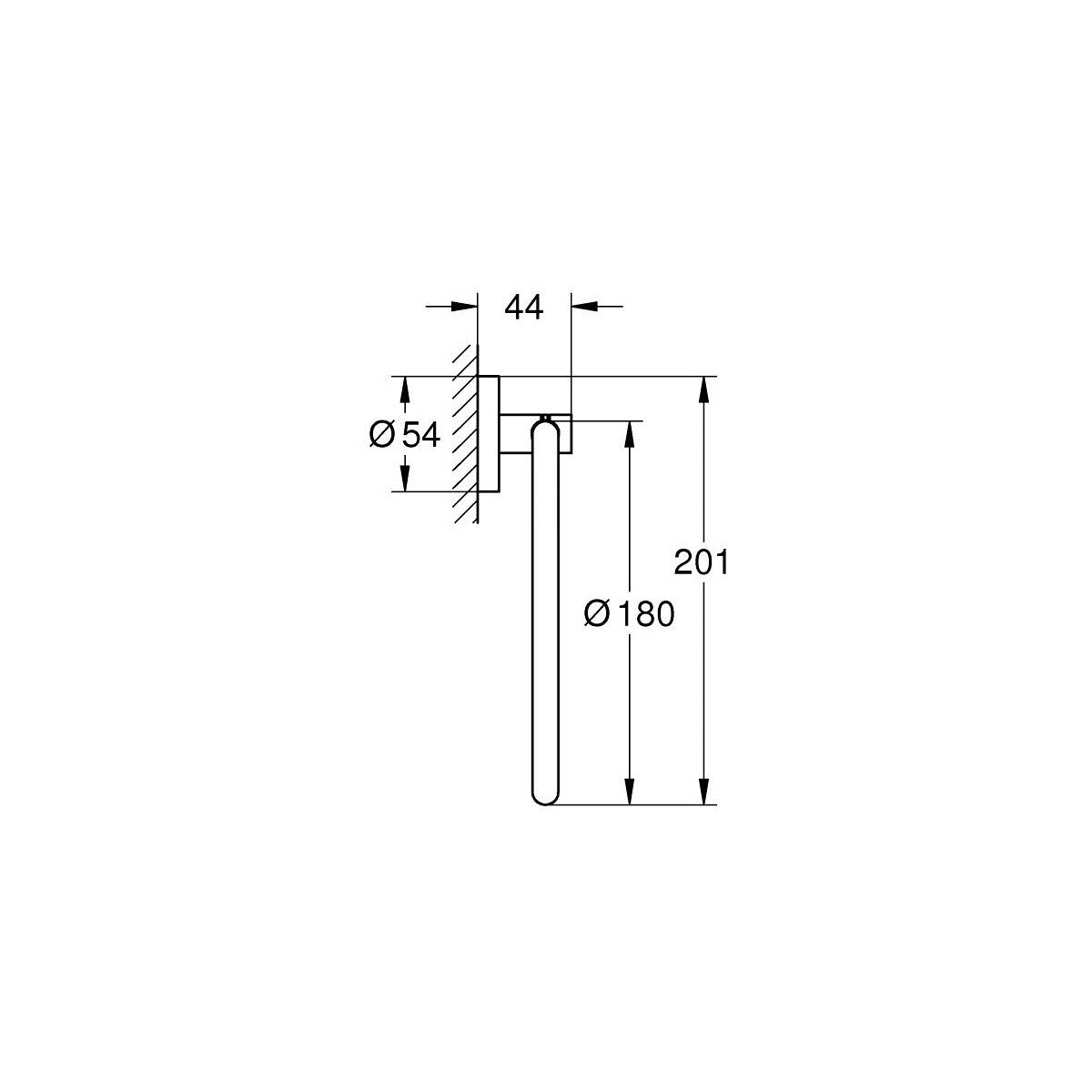 40365GN1 Grohe Essentials držalo za brisače