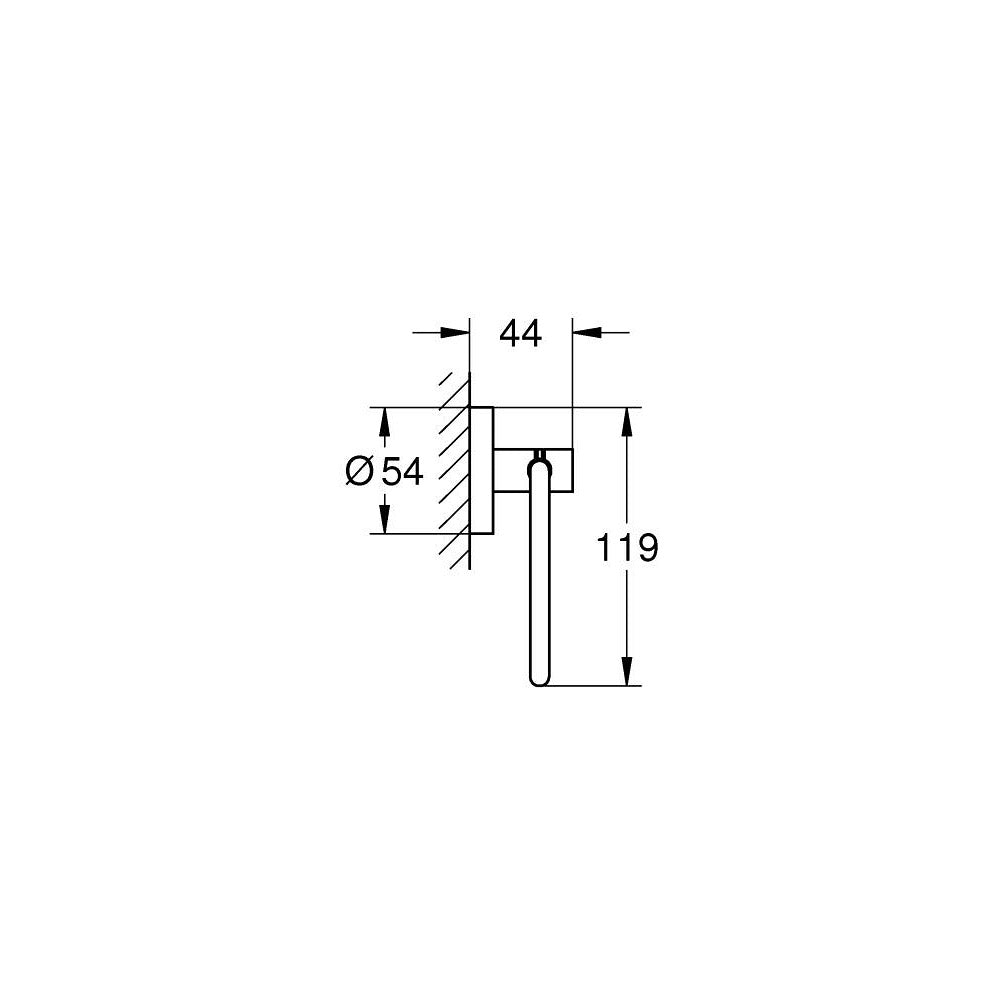 40689DA1 Grohe Essentials držalo za toaletni papir