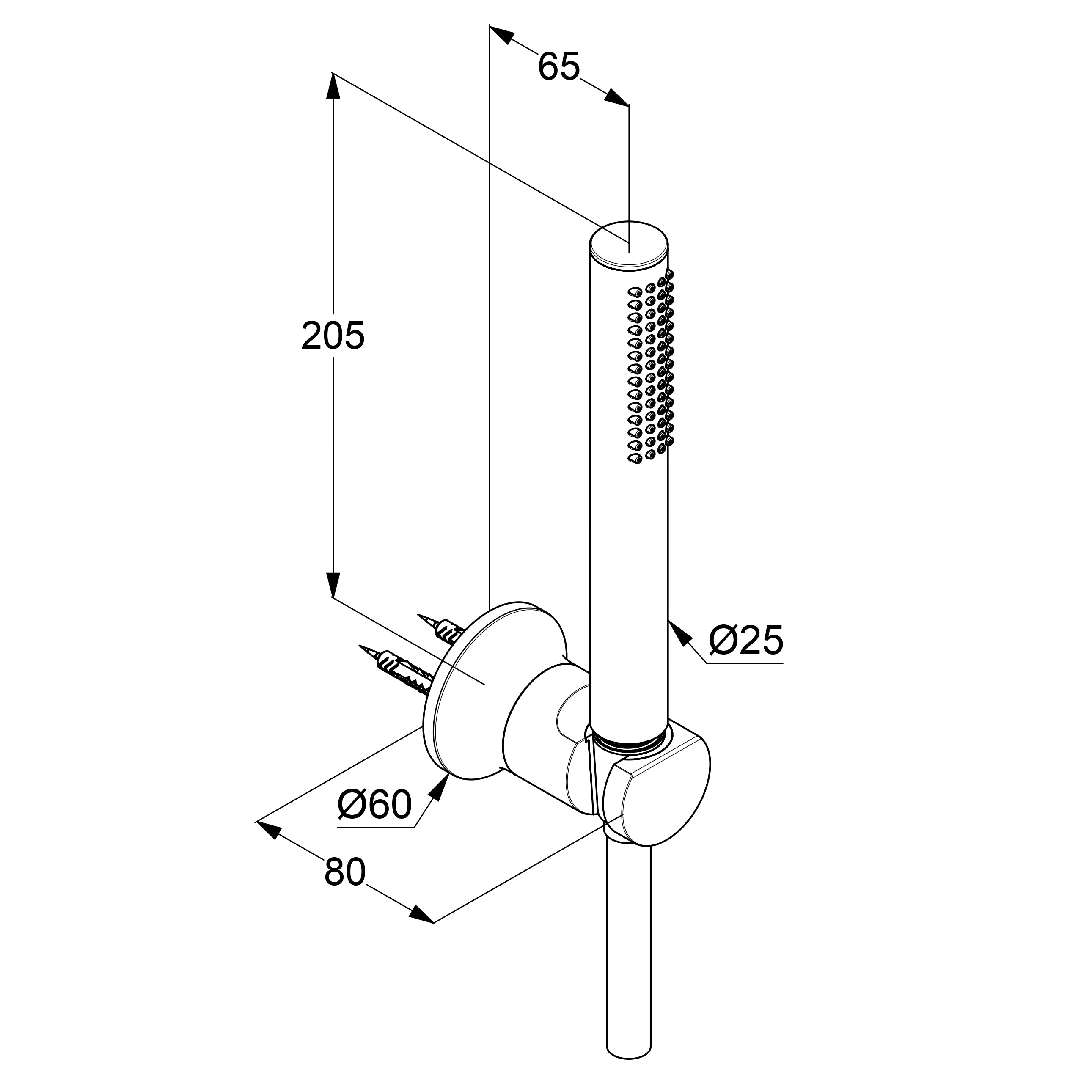 2085005-35 Kludi Nova Fonte tuš set brez armature