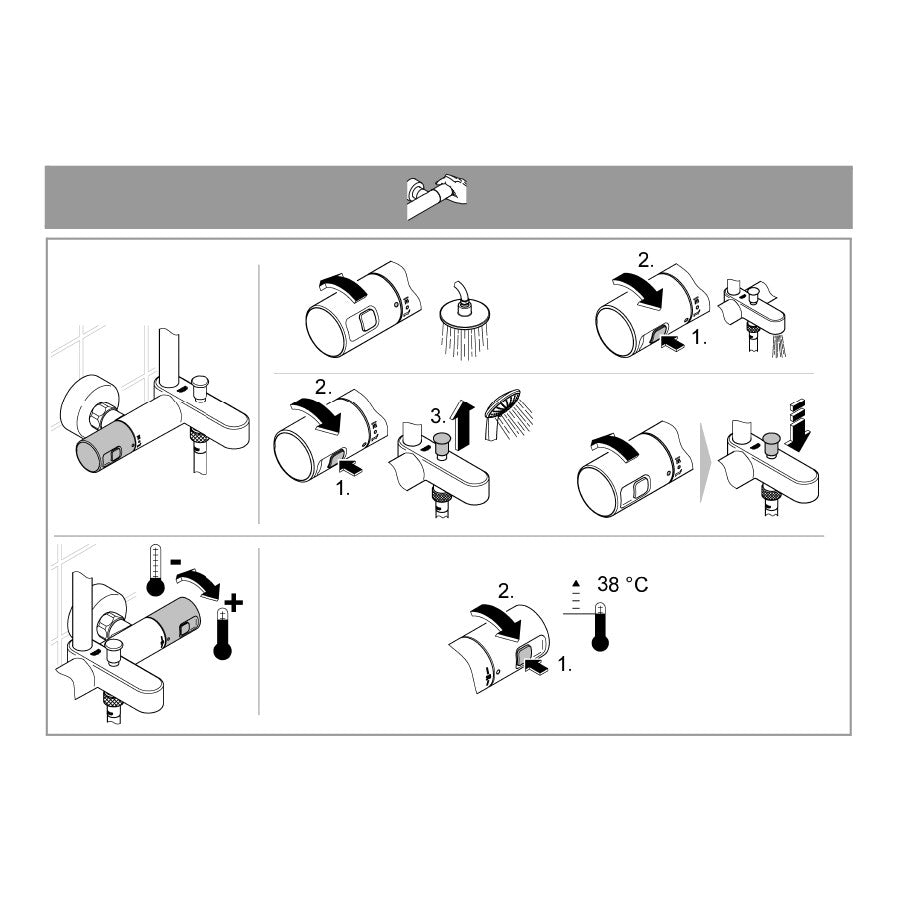 27860001 Grohe Vitalio Joy 260 termostatska armatura s tuš setom