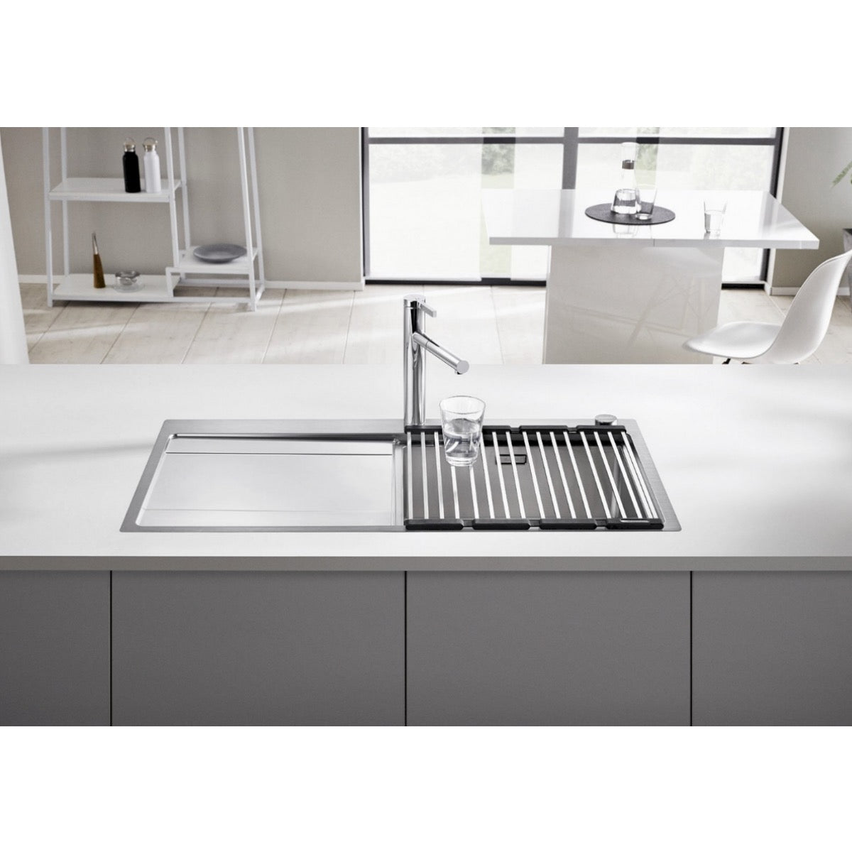 238482 Blanco zložljiva odcejalna rešetka za pomivalno korito