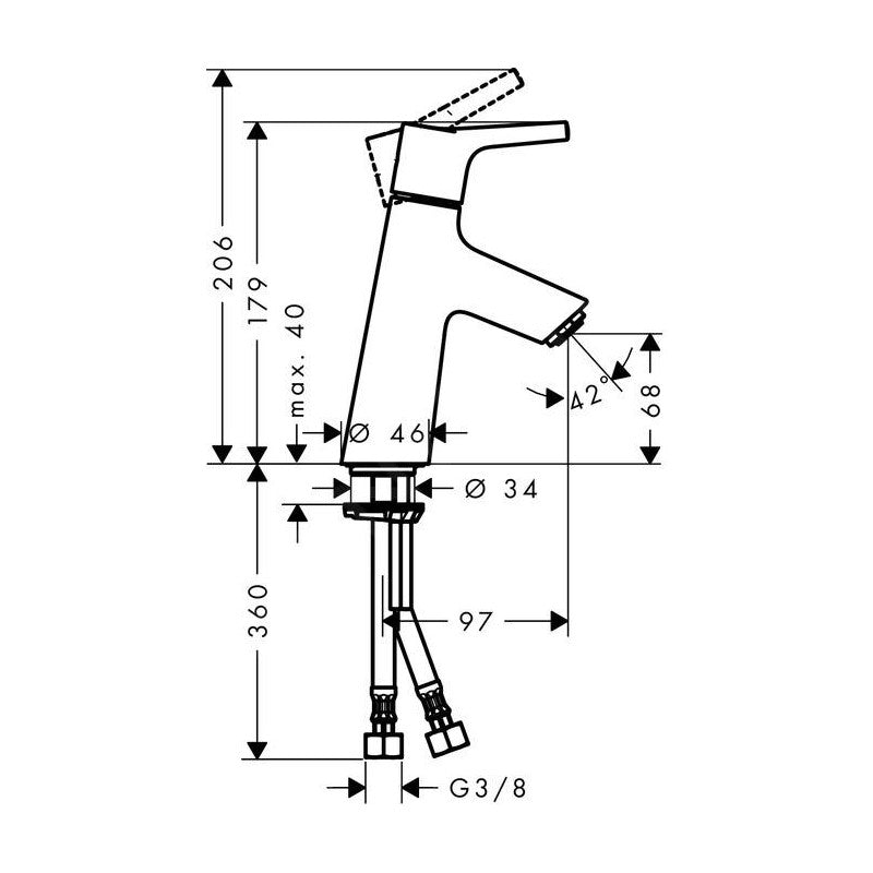 72011000 Hansgrohe Talis S 80 armatura za umivalnik