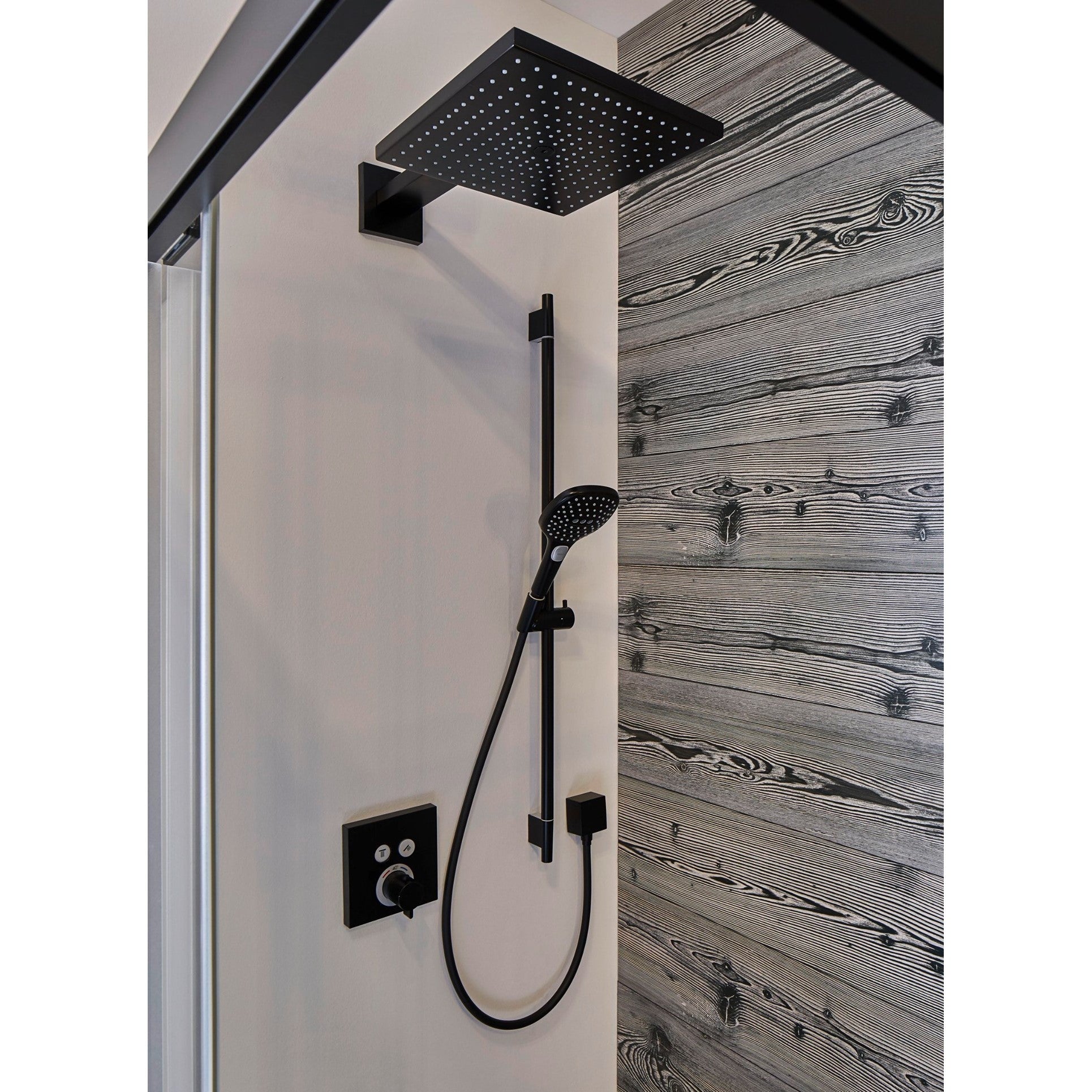 26238670 Hansgrohe Raindance E 300 Set 1jet nadglavna prha črna