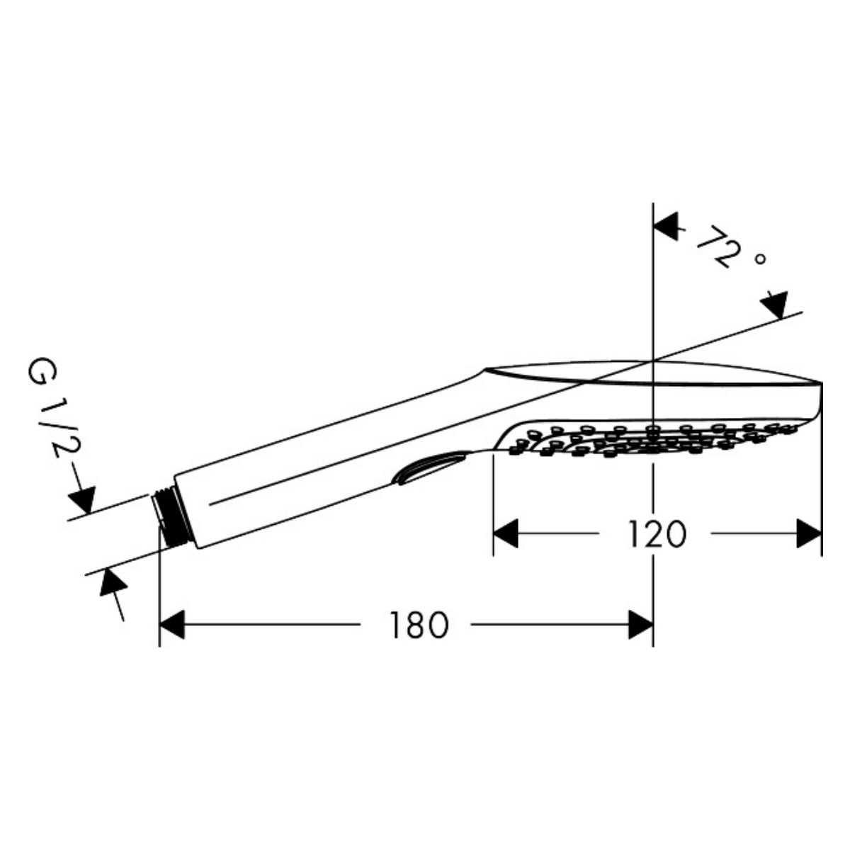 26520340 Hansgrohe Raindance Select E 120 tuš ročka 3 funkcije