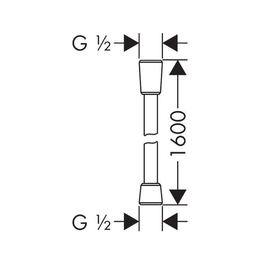 28276450 Hansgrohe Isiflex tuš cev 1,6 m