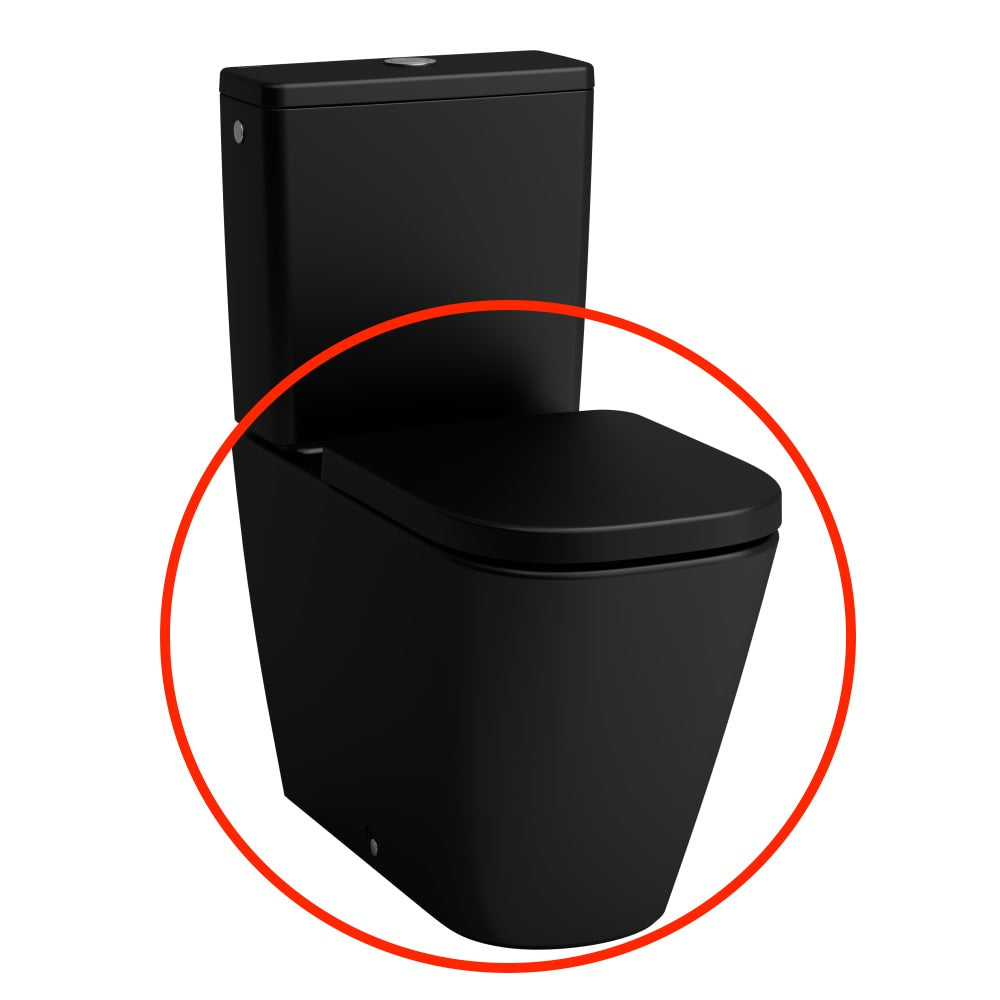 H8241117160001 Laufen Meda talna brezrobna WC školjka črna