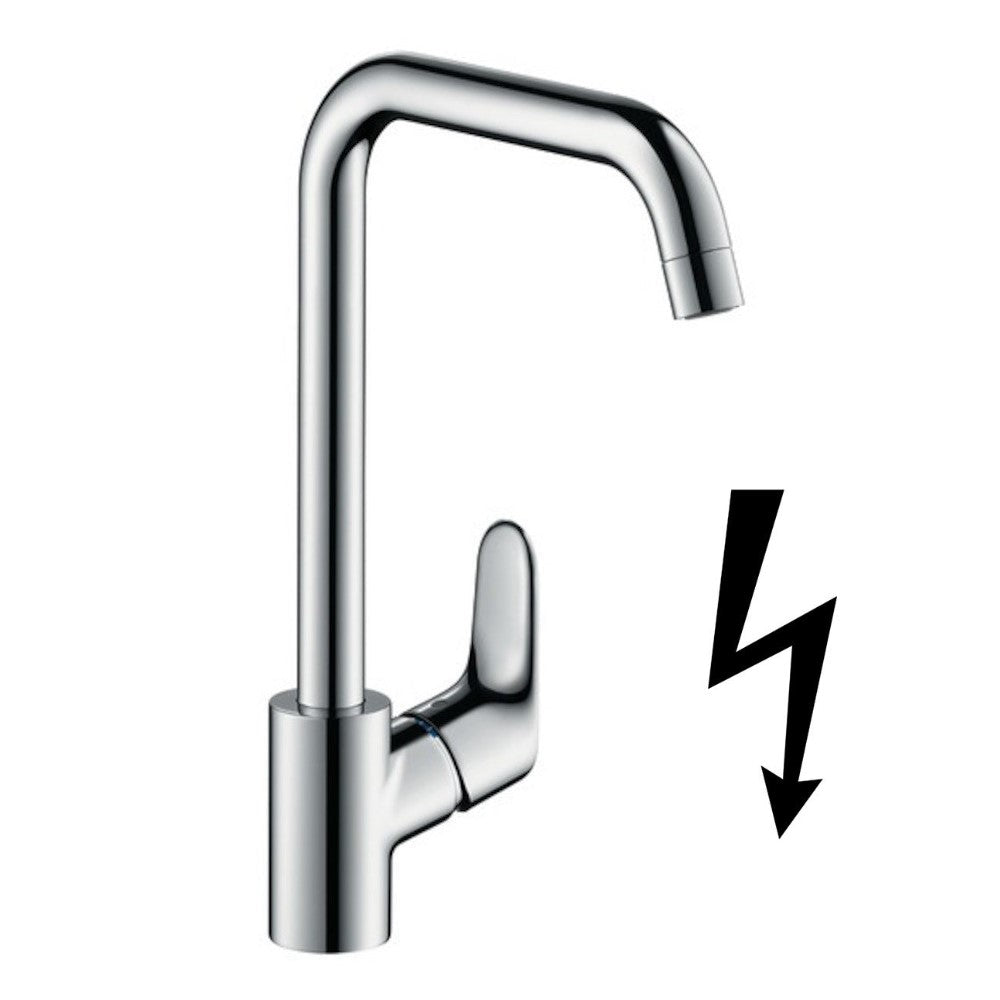 31822000 Hansgrohe Focus M41 vrtljiva kuhinjska armatura za nizkotlačni grelnik (3 cevi)