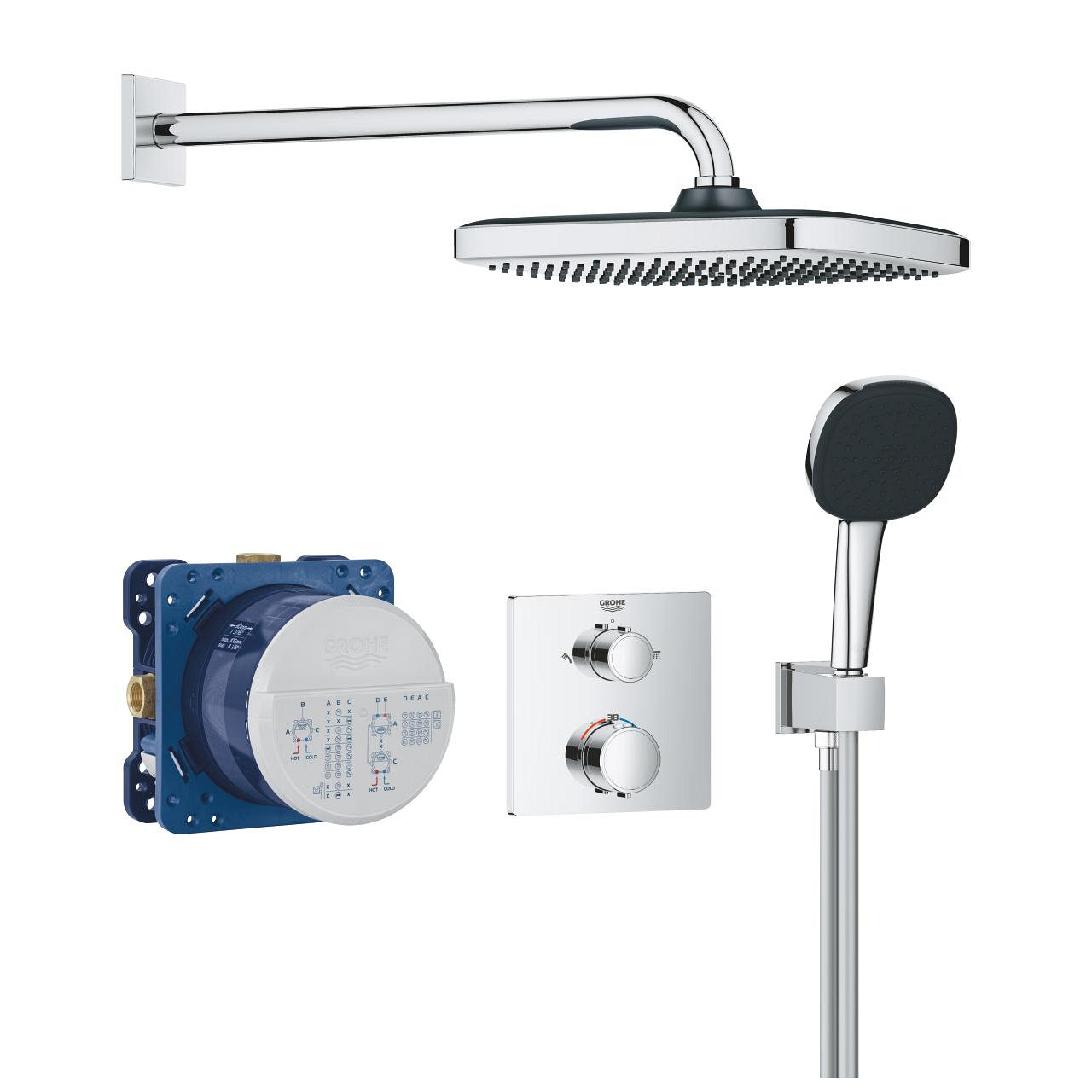 34882000 Grohe Precision Vitalio Comfort 250 termostatski podometni komplet za tuš