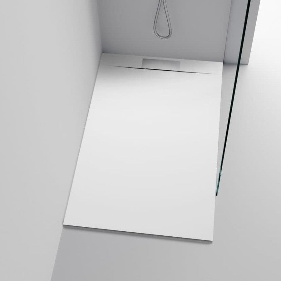 40336 Polysan Kazuko 100 x 90 cm pravokotna tuš kad iz litega marmorja