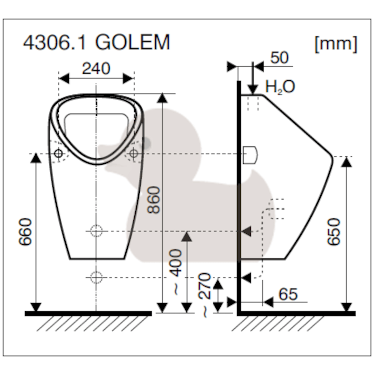 H8430610000001 Jika Golem pisoar
