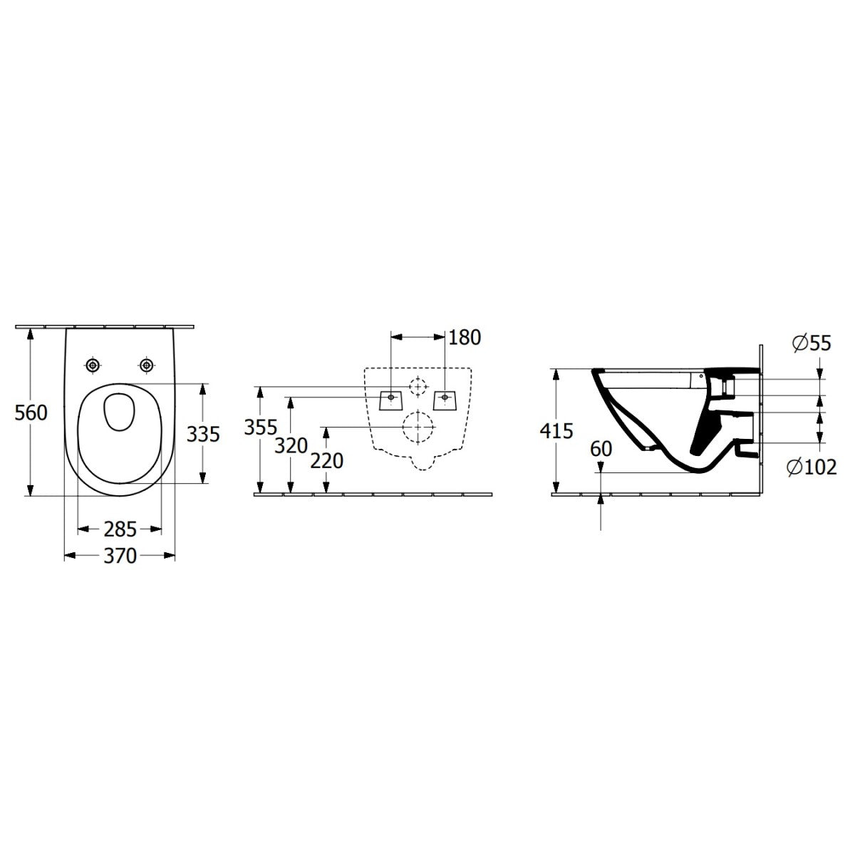 4670T9R1 Villeroy & Boch Universo Combi-Pack CeramicPlus TwistFlush viseča brezrobna WC školjka z WC desko s počasnim zapiranjem
