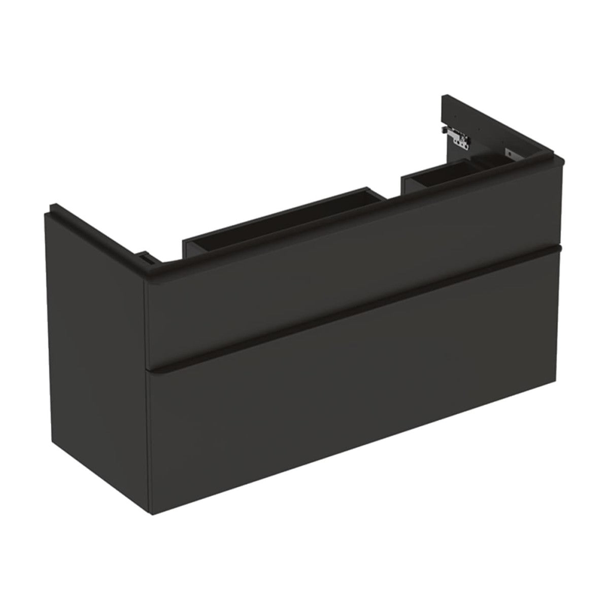 500.356.JK.1 Geberit Smyle Square 118 x 47 cm omarica za dvojni umivalnik