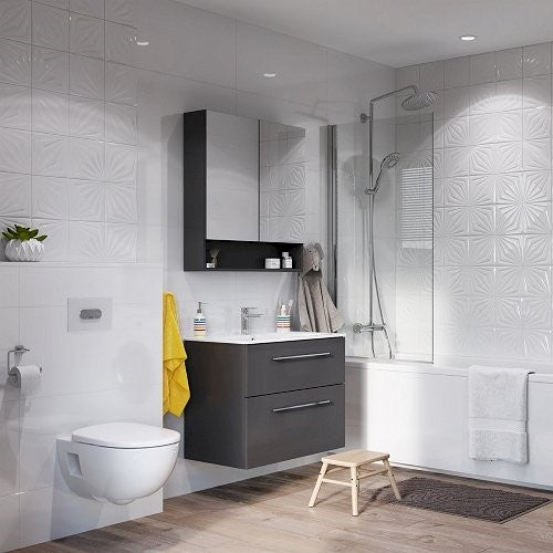 501.269.00.1 Geberit Selnova Square 79 x 85 cm omarica z ogledalom