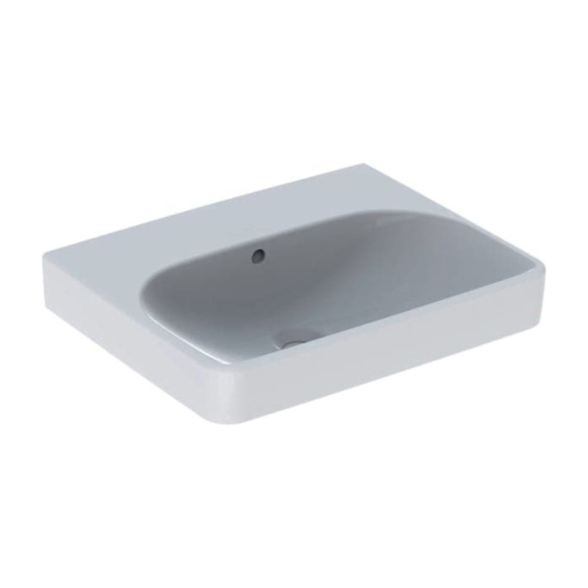 501.574.00.1 Geberit Smyle Square 55 x 44 cm keramični umivalnik brez odprtine za armaturo
