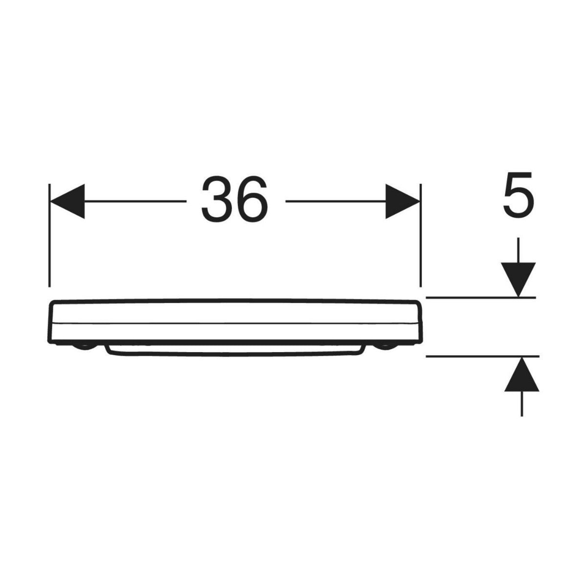 502.719.01.1 Geberit Acanto WC deska s počasnim zapiranjem "Soft Close"