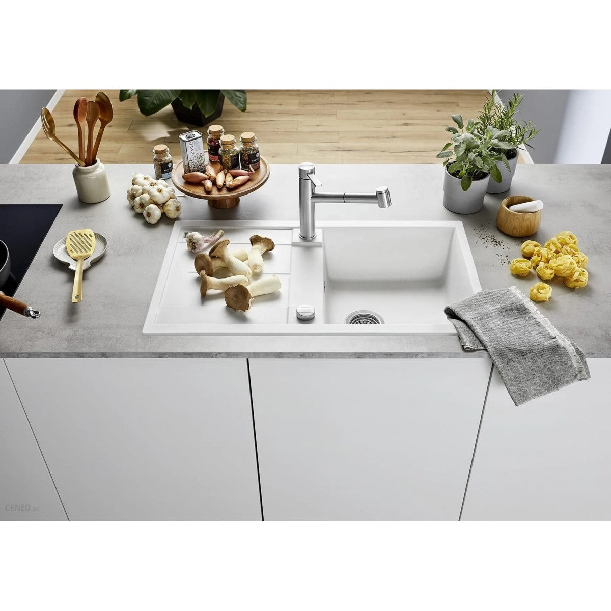 513037 Blanco Metra 5 S pomivalno korito iz umetnega kamna