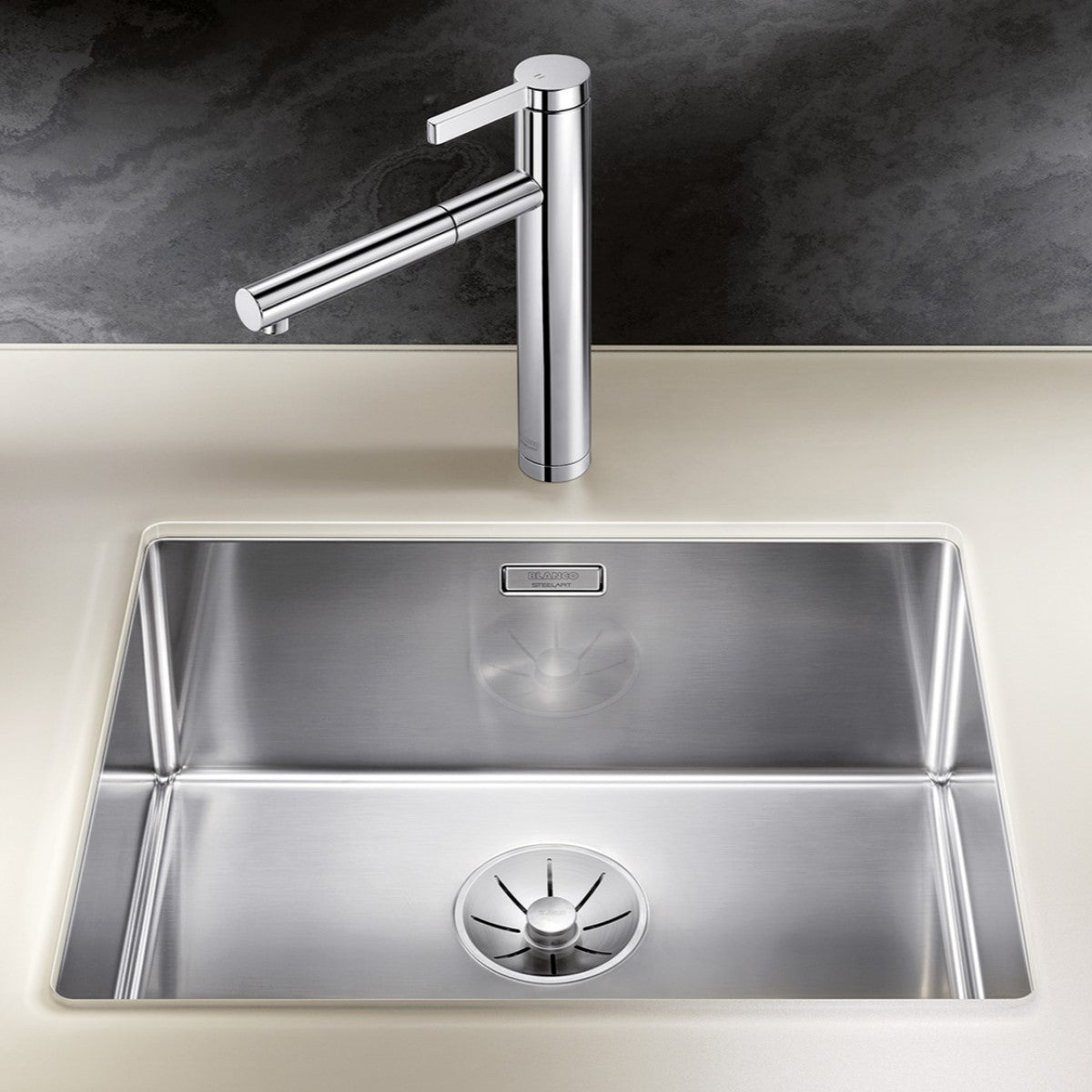 521577 Blanco Claron 500-U pomivalno korito iz nerjavnega jekla