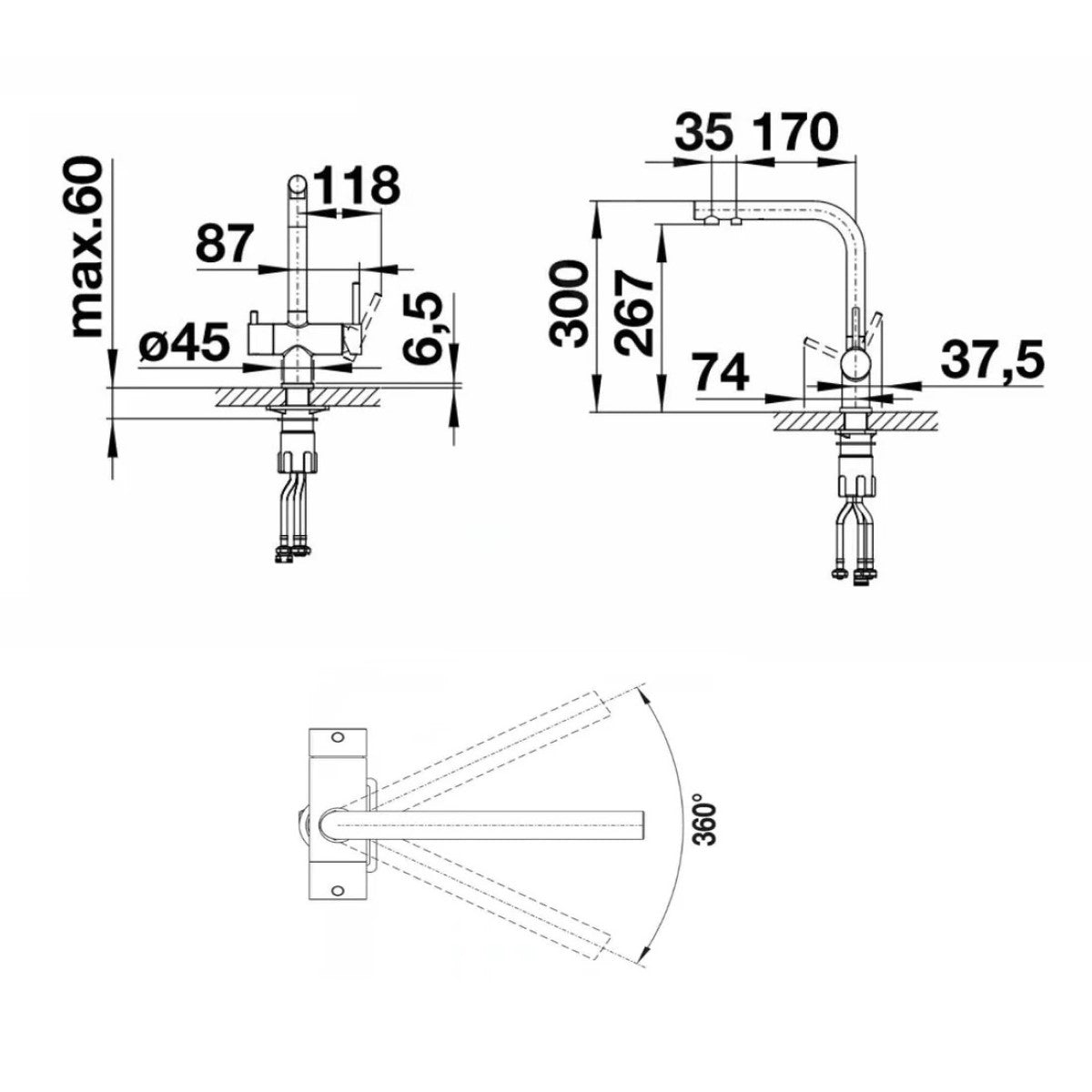 523137 Blanco Fontas II Filter kuhinjska armatura s priključkom za vodni filter