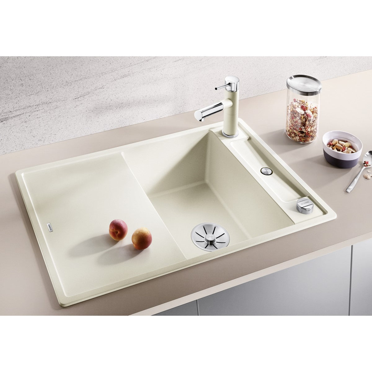 523177 Blanco Axia III 45 S pomivalno korito iz umetnega kamna