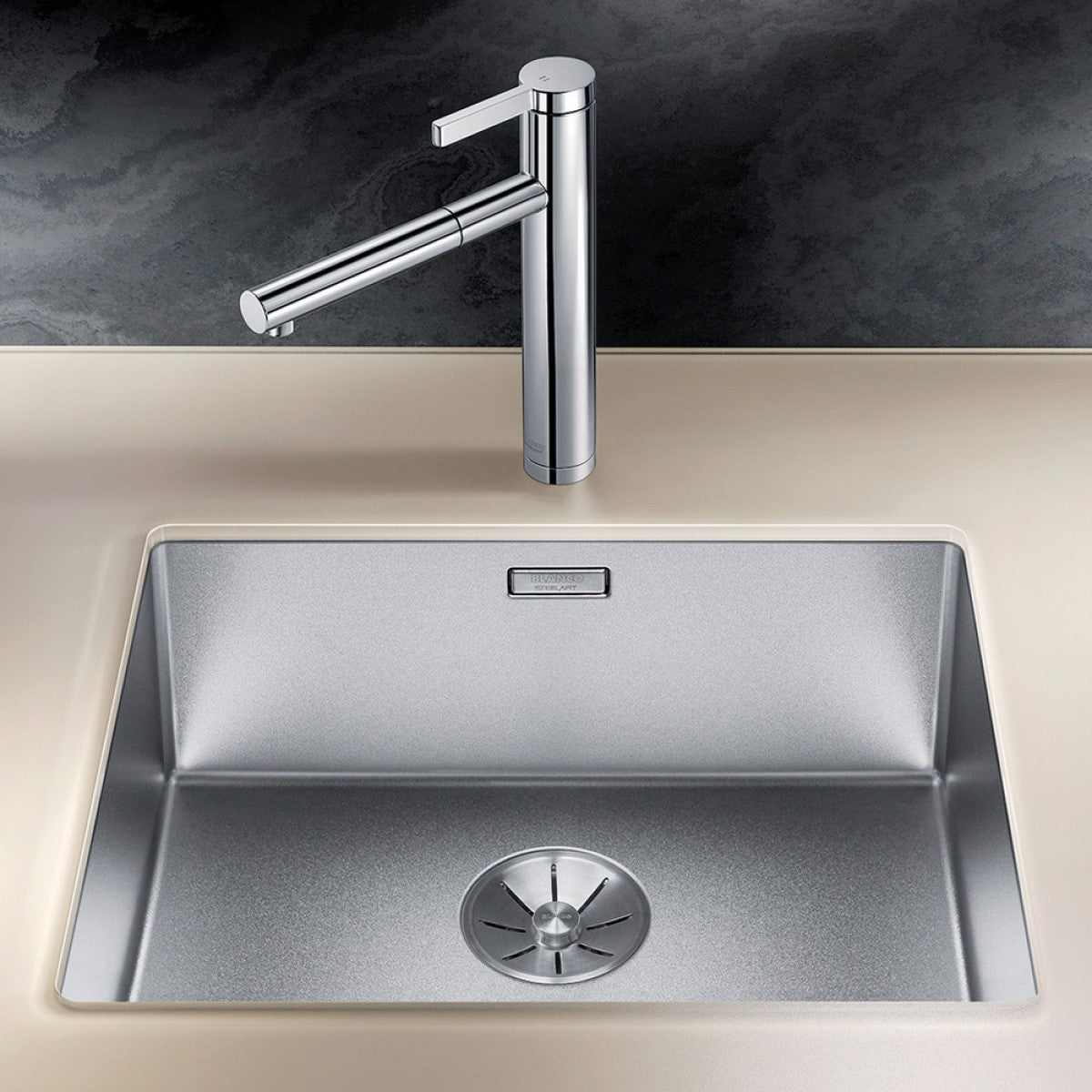 523386 Blanco Claron 500-U Durinox pomivalno korito iz nerjavnega jekla