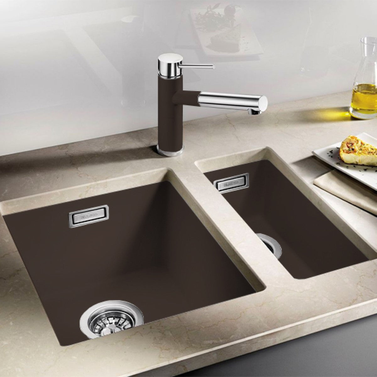 523415 Blanco Subline 320-U pomivalno korito iz umetnega kamna