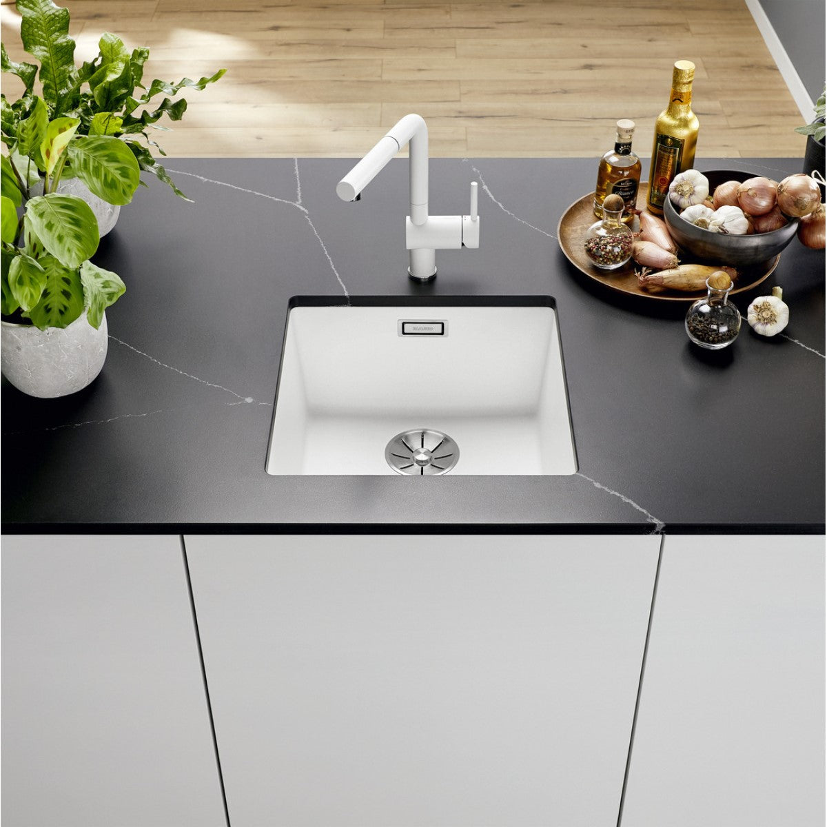 523426 Blanco Subline 400-U pomivalno korito iz umetnega kamna