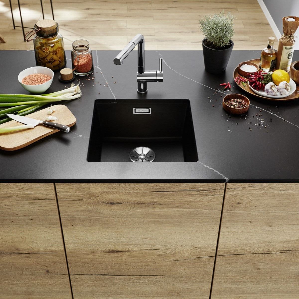 523431 Blanco Subline 400-U pomivalno korito iz umetnega kamna